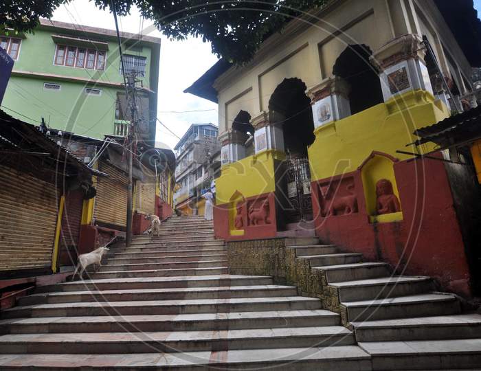 A Deserted View Of The Kamakhya Temple During Ongoing Covid-19 Lockdown, In Guwahati On June 13,2020.