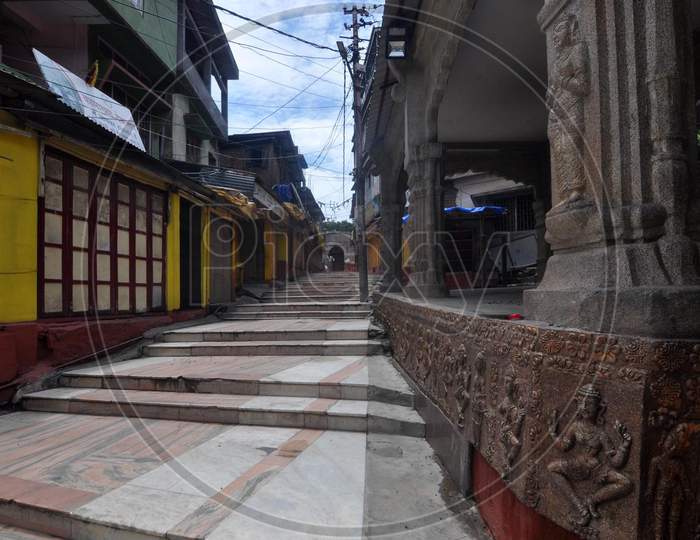 A Deserted View Of The Kamakhya Temple During Ongoing Covid-19 Lockdown, In Guwahati On June 13,2020.
