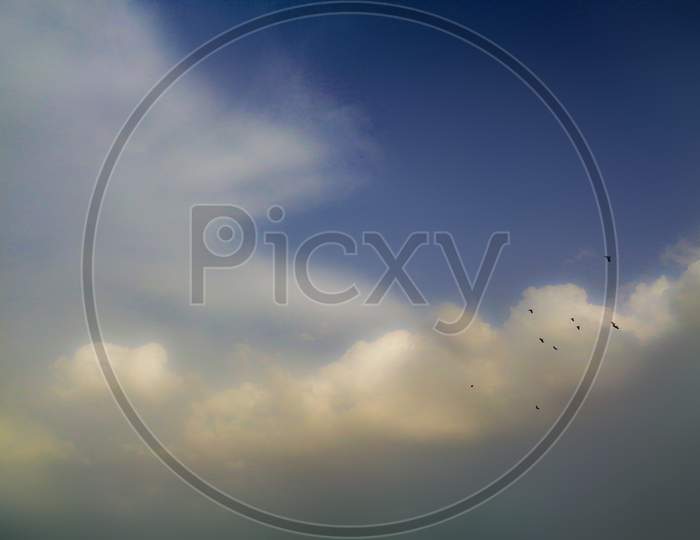 Dramatic Cloudy Sky Natural Background