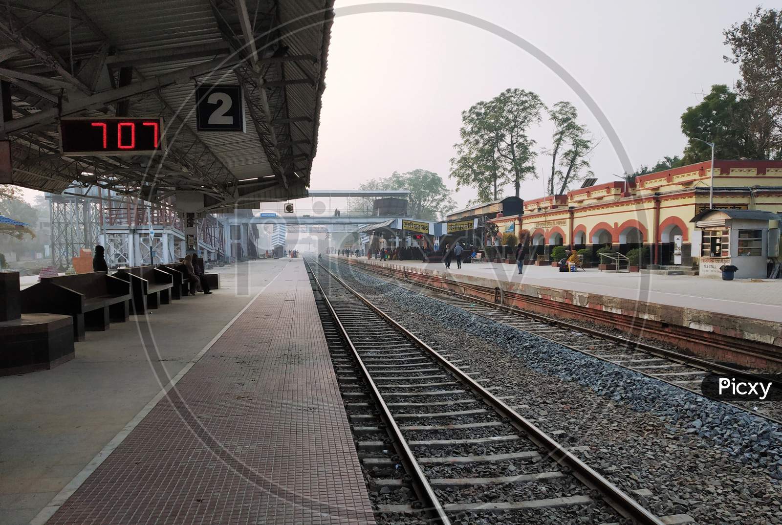 a view of Jangipur railway station