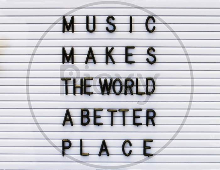 Music makes the world a better place