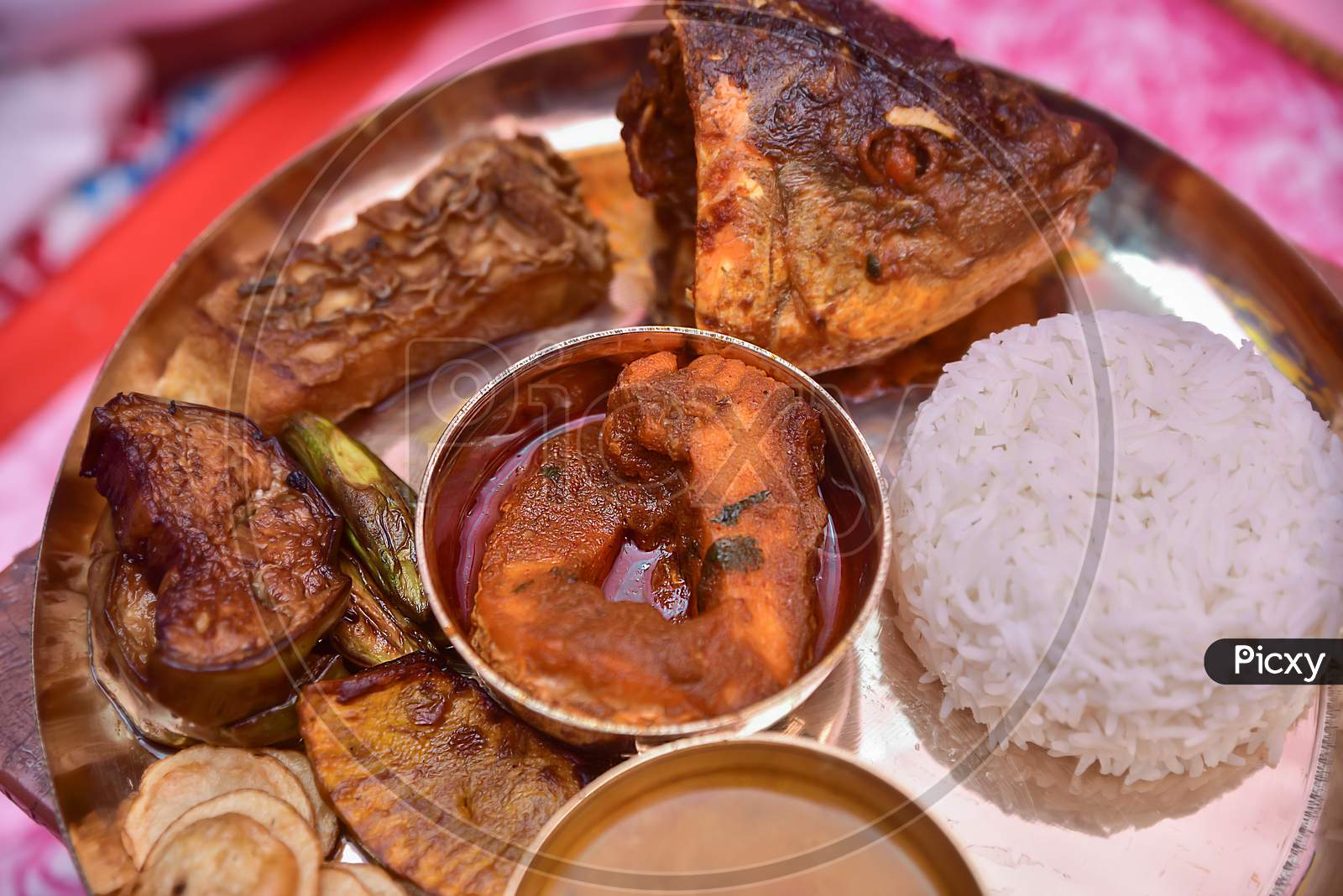 Bengali Thali served hot