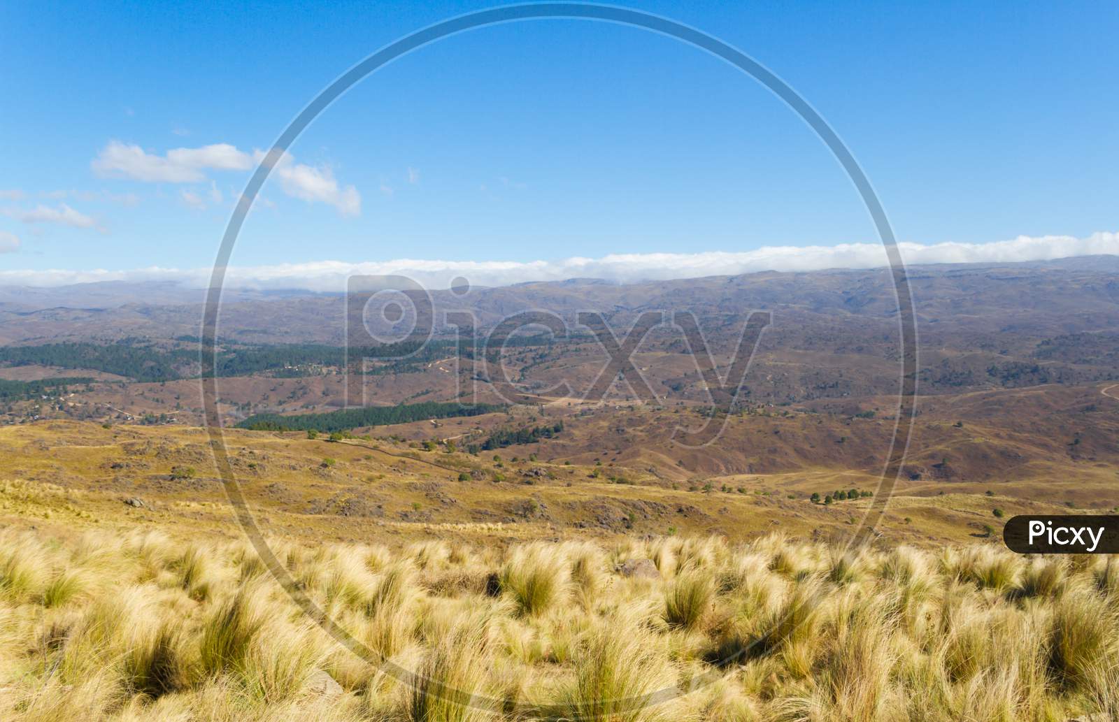 Landscape Of Mountains In Cordoba Argentina In Autumn