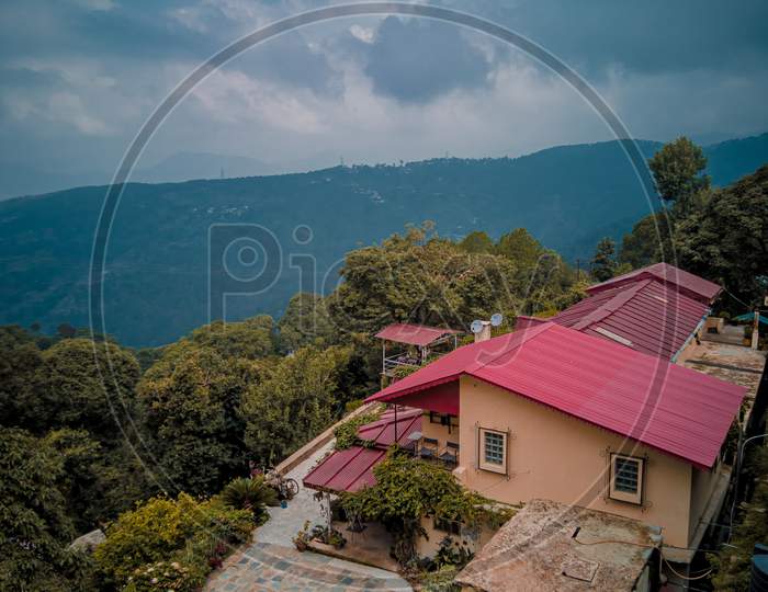 Hilltop View of mountain house