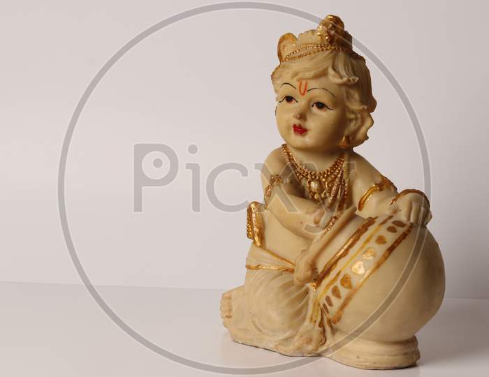Krishna idol made out of marble