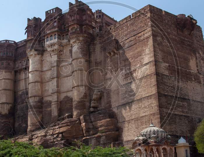 Mehrangarh Fort Is A Beautiful Fort Situated In Jodhpur, Rajasthan