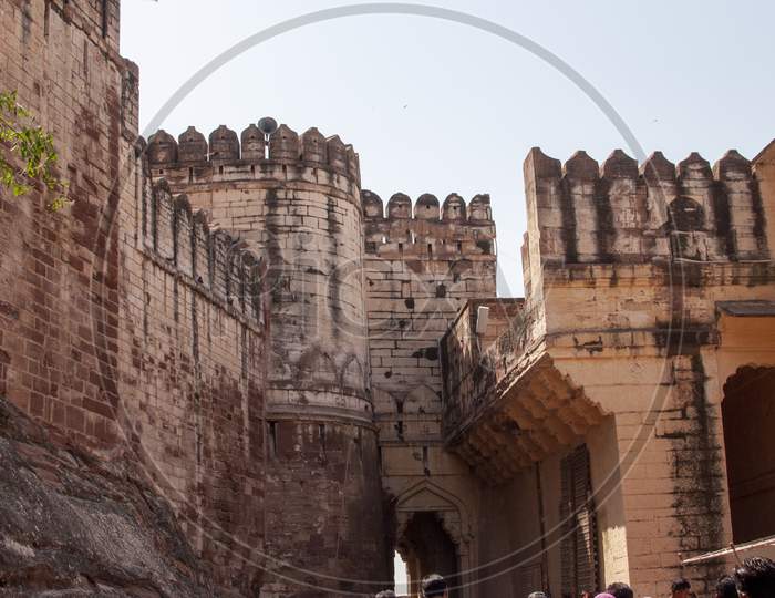 Mehrangarh Fort Is A Beautiful Fort Situated In Jodhpur, Rajasthan