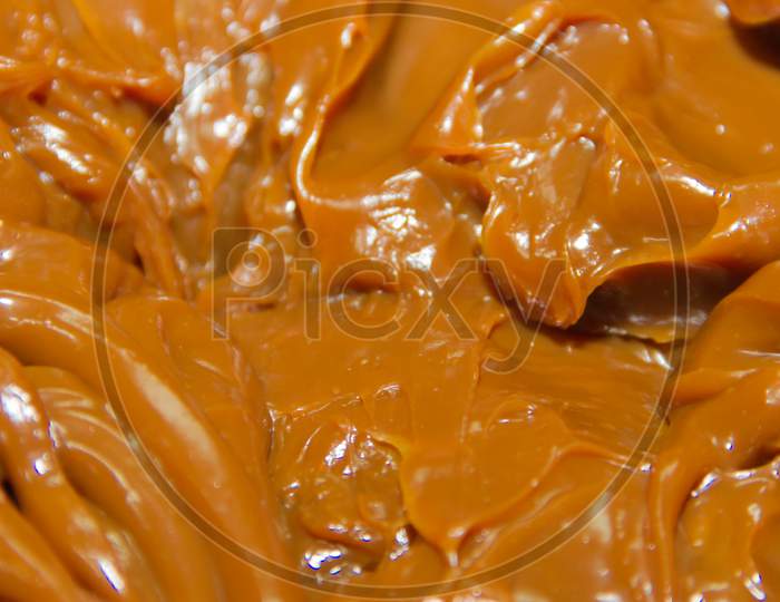 Textured Background Of Argentinean Dulce De Leche