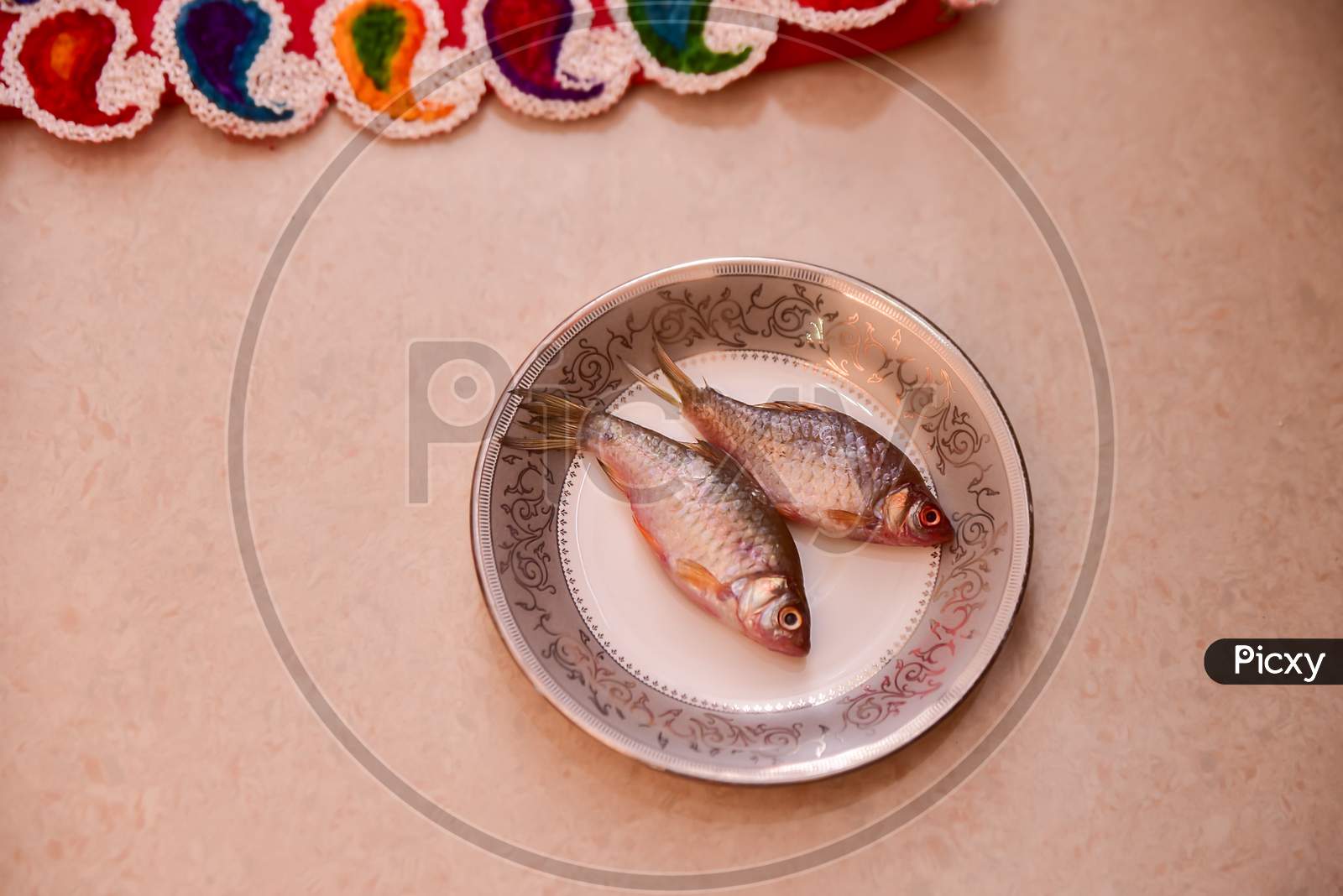 Fish kept as a part of bengali customer in wedding