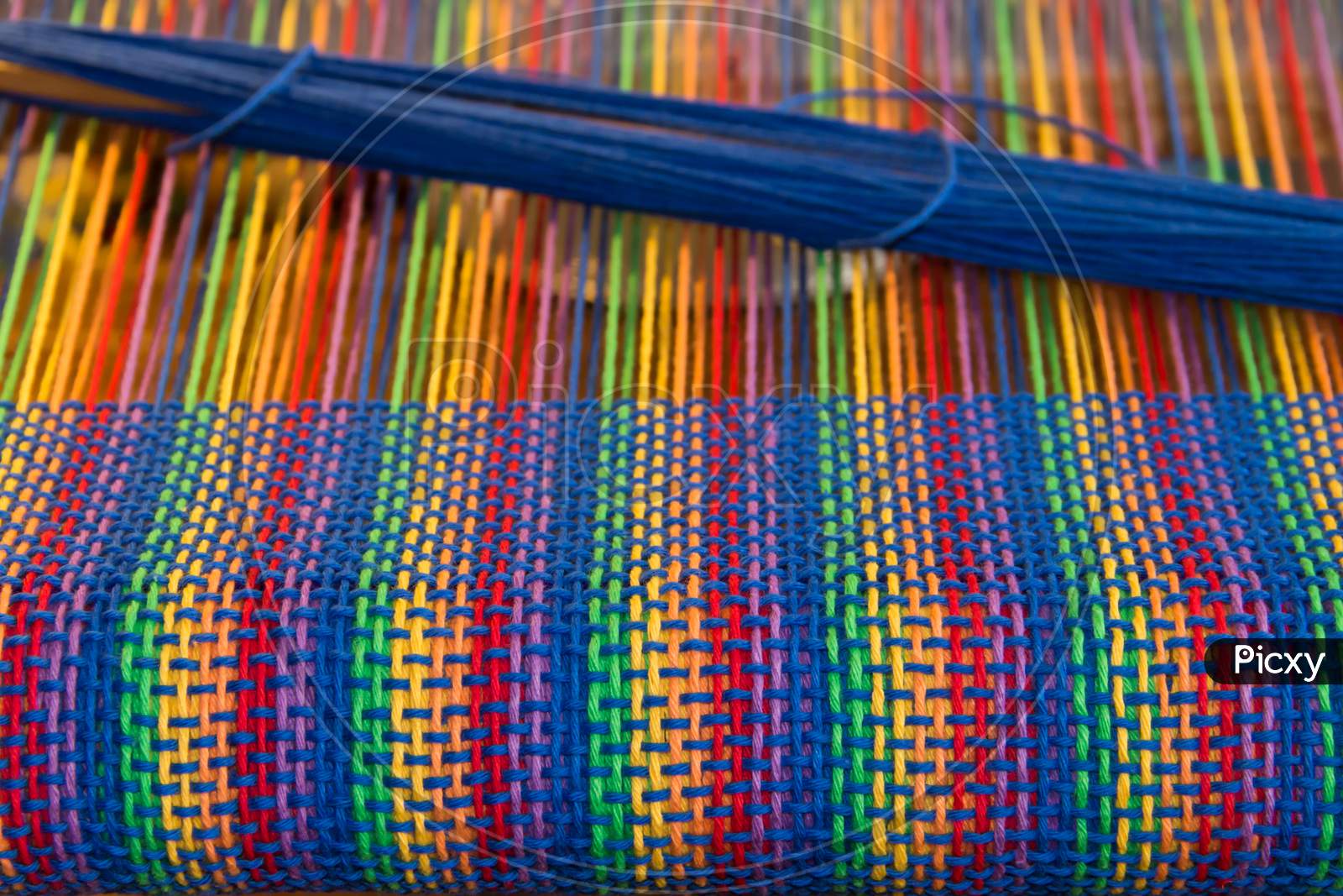 Comb Loom With Rainbow Colors And Diversity Flag
