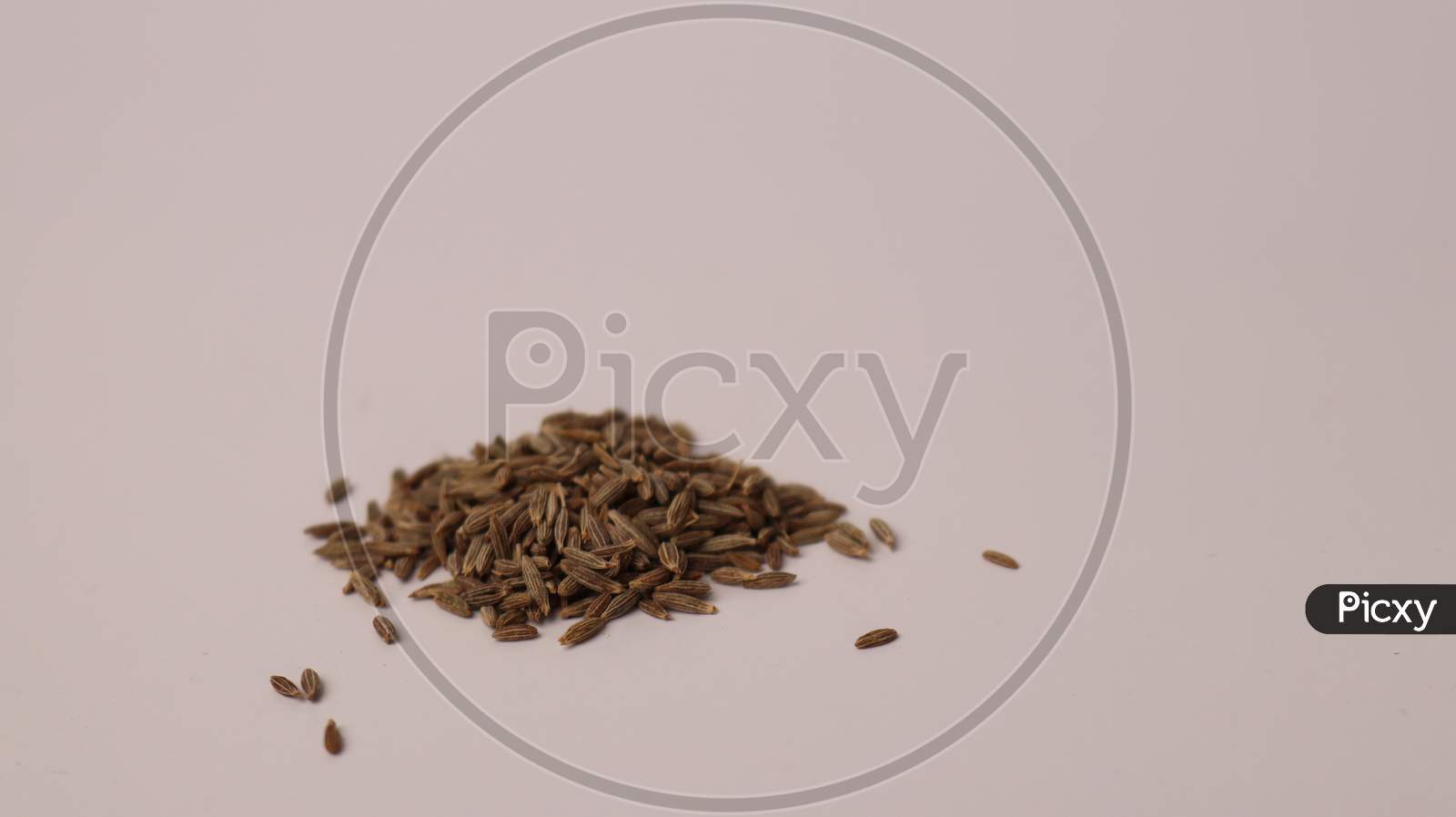 Cumin seeds scattered