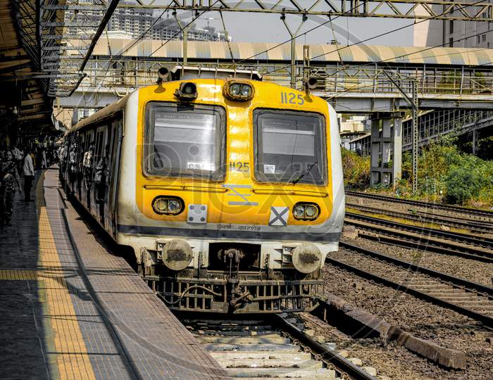 Local train in Mumbai