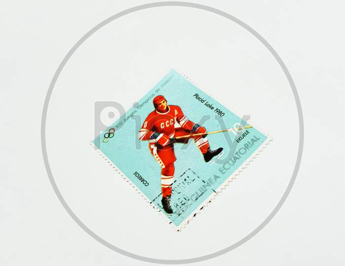 Guinea vintage Postal stamp