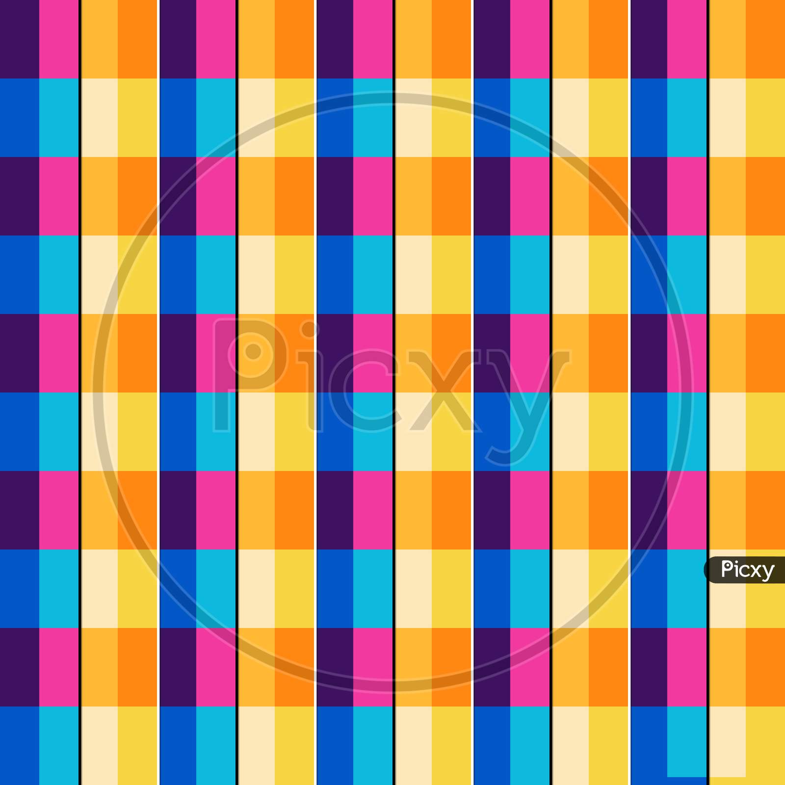 Seamless Multicolored Tablecloth Pattern, Texture