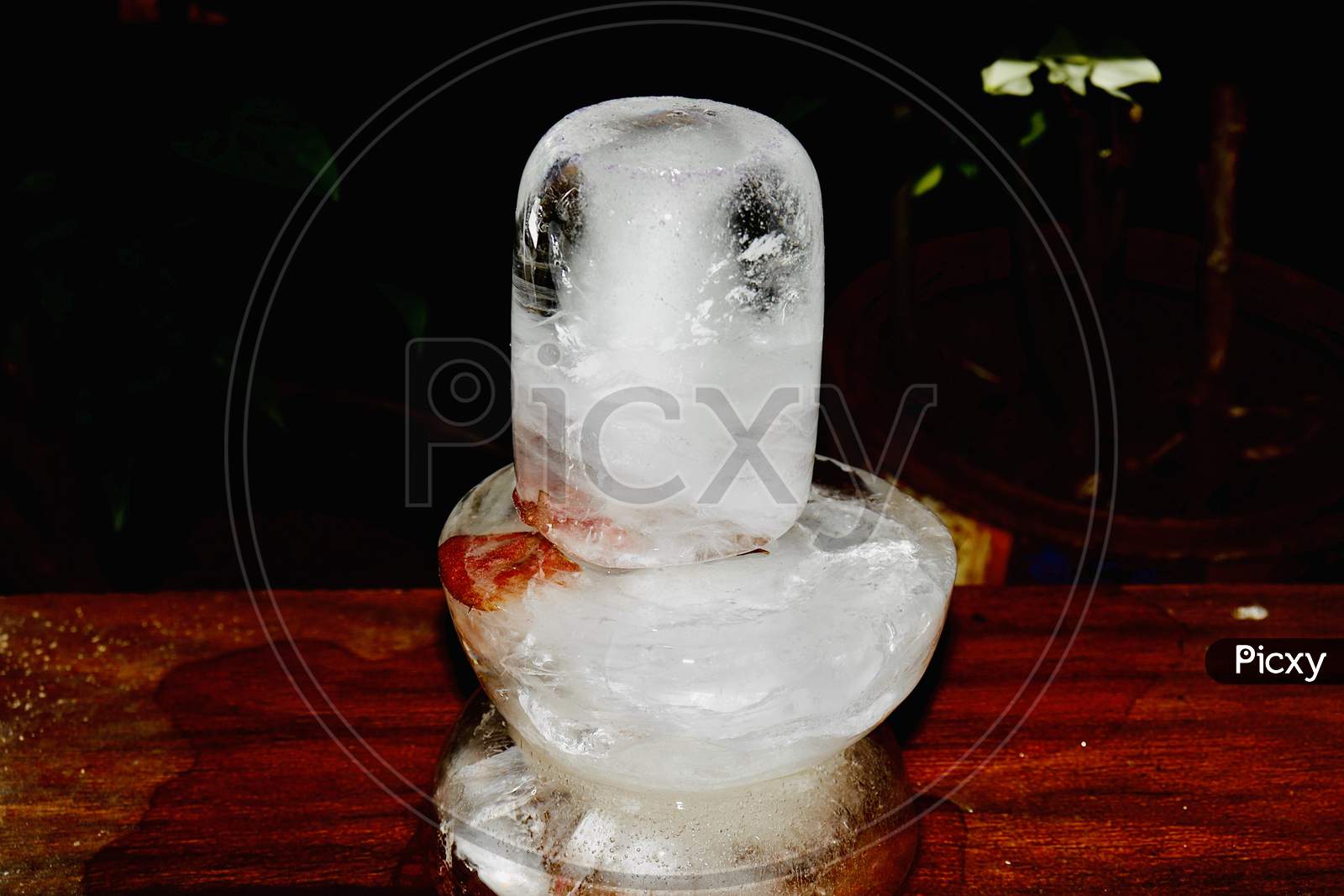 Ice Shiv Ling Home Made