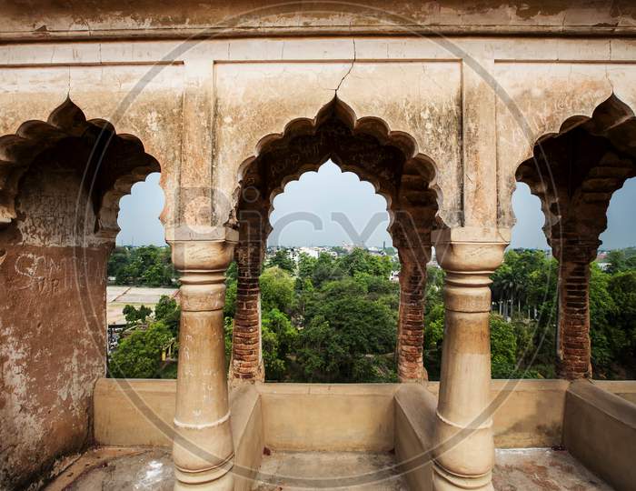 Arches At The Rooftop Of  Bara Imambara, Lucknow, India
