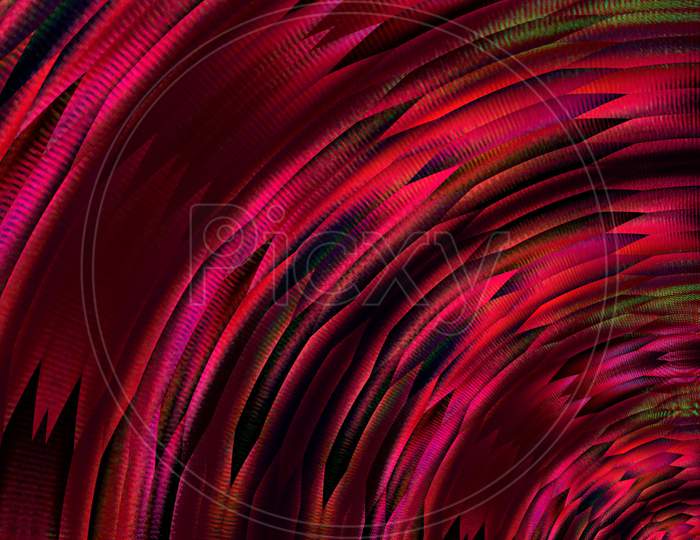 Abstract Illustration Red And Pink Shades Curve Art Design Pattern