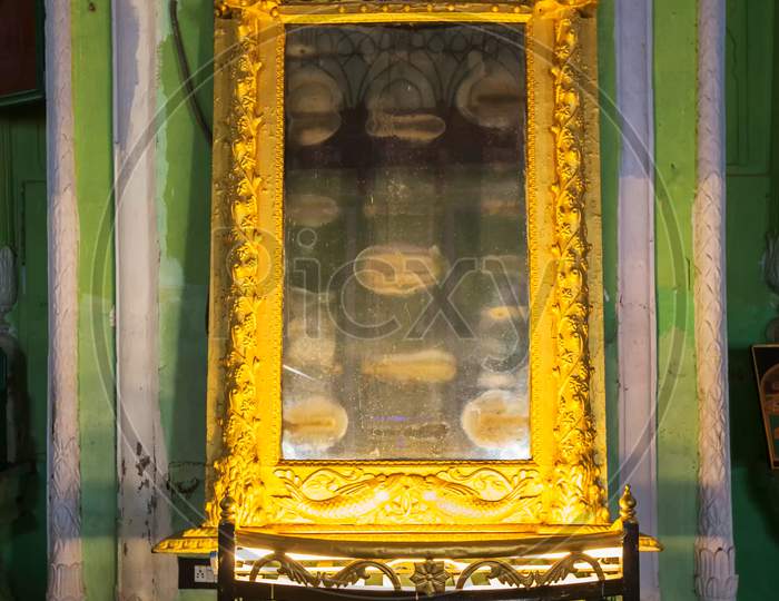 Mirror Used As A Reflector Inside Bara Imambara, Lucknow, India