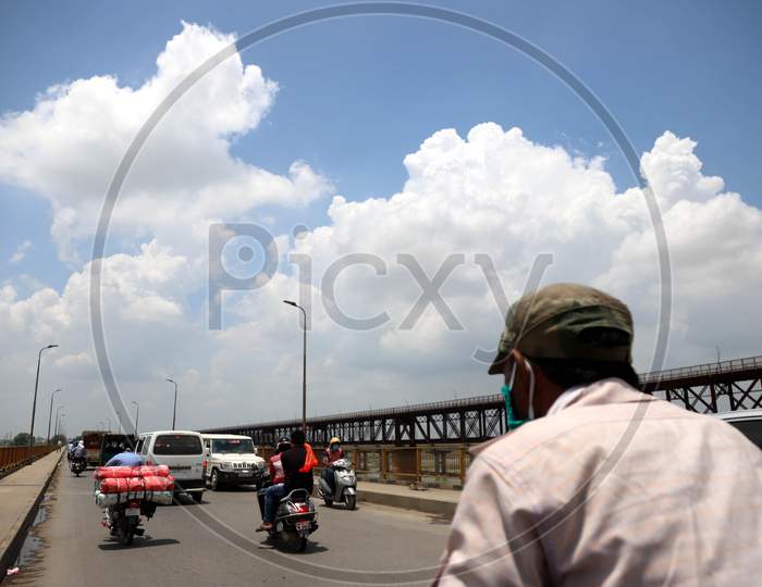 A View Of Cloudy Monsoon Weather In Prayagraj, June 15, 2020.