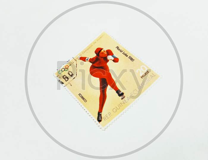 Guinea Olympics Postal stamp