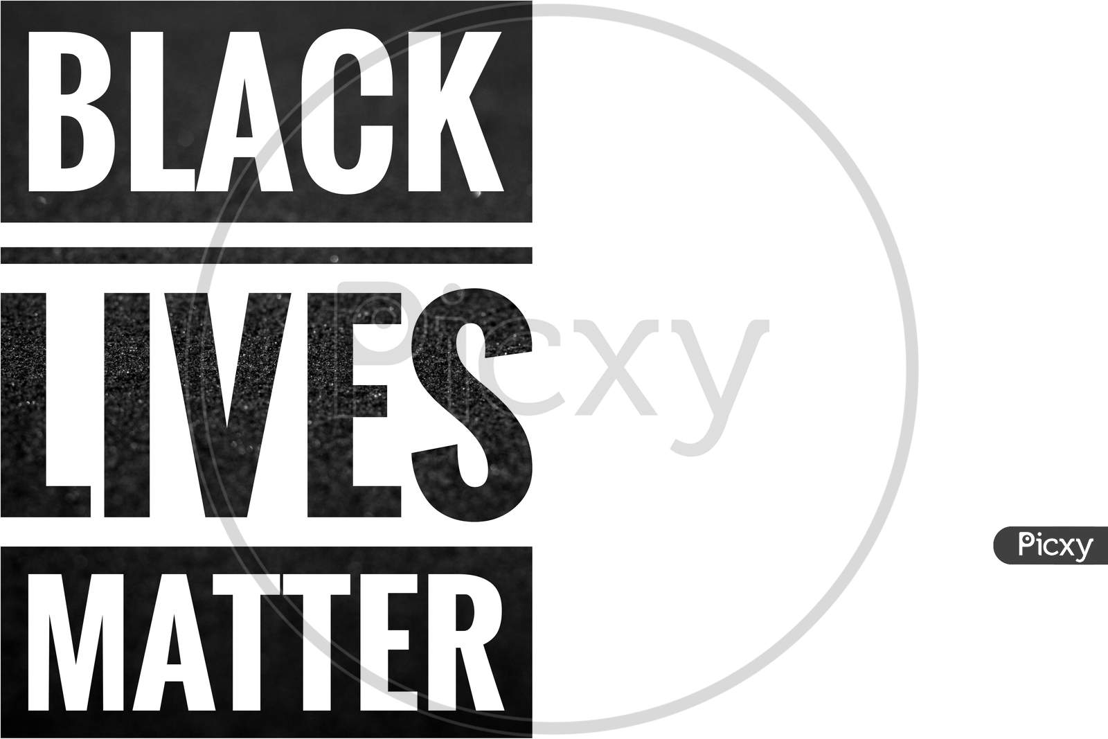 Black Lives Matter Wording On Black And White Color Isolated On White Background. Space For Copy Text - Newsletters