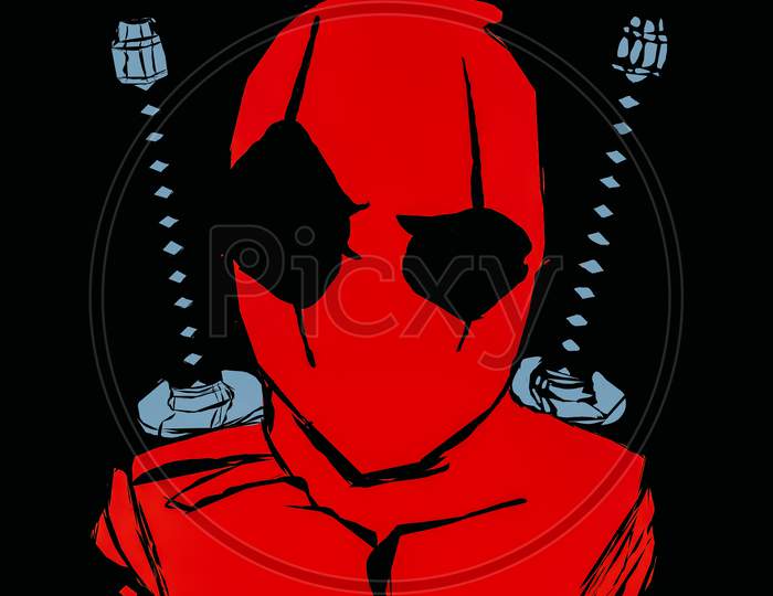 graphic designing of Deadpool