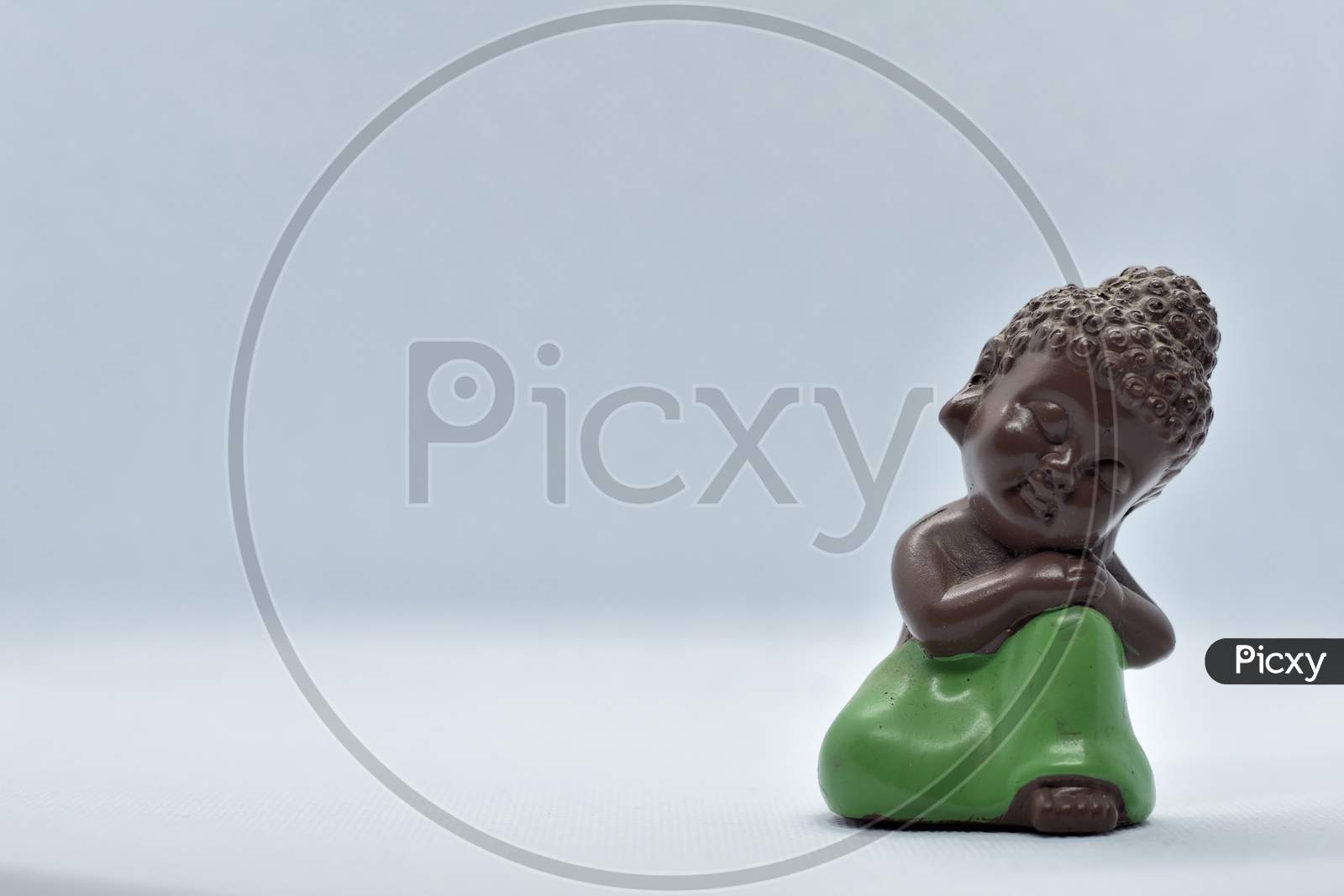 Chinese Traditional Little Monk Figure Three