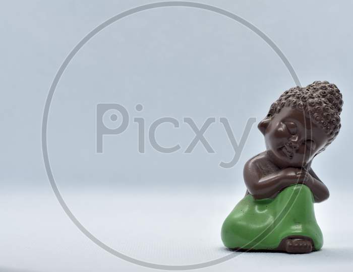 Chinese Traditional Little Monk Figure Three