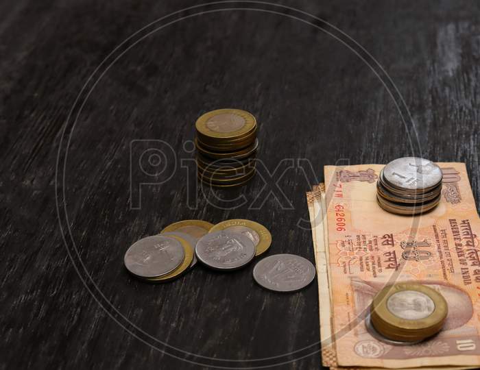 Indian rupees coins
