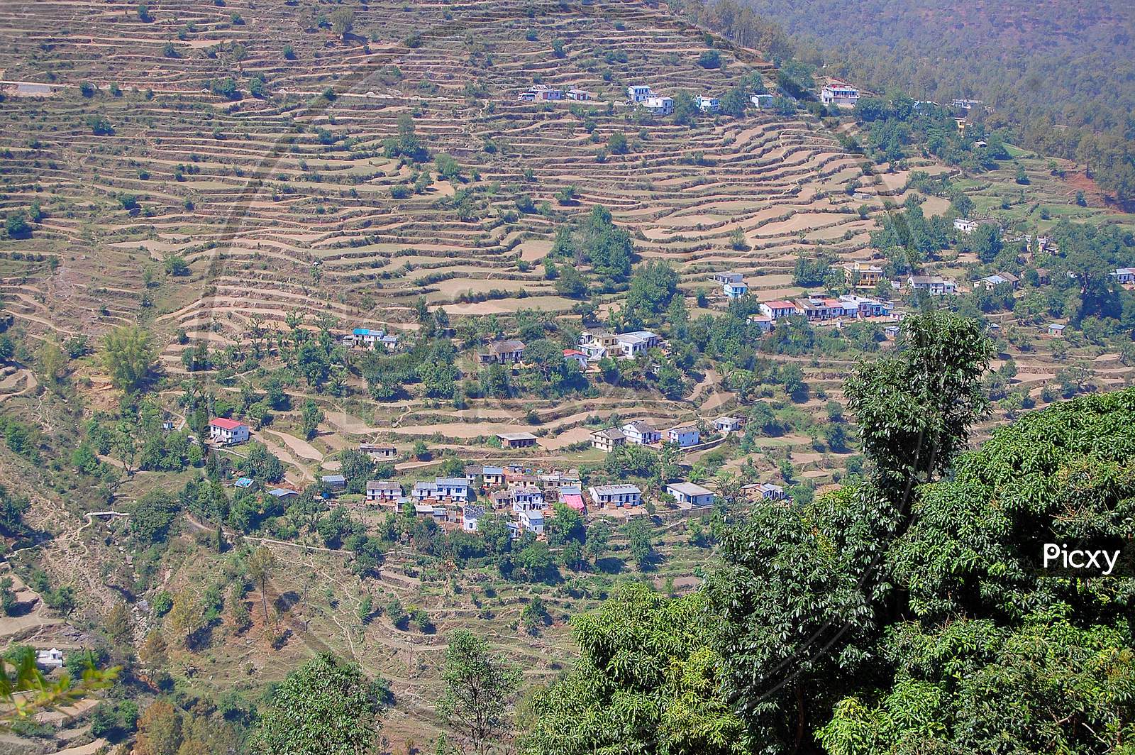 indian rural hill area village