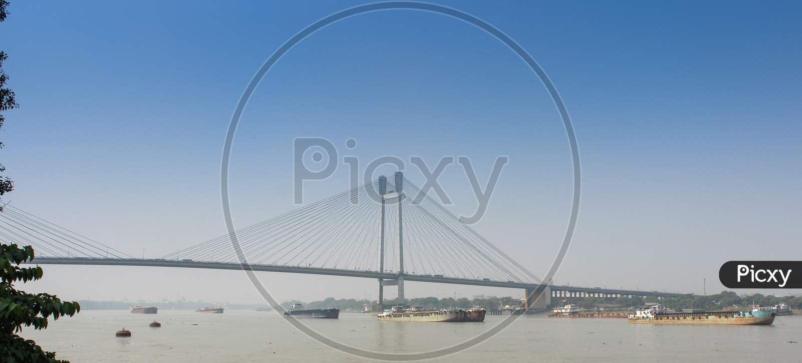 The Magnificent Howrah Bridge in Kolkata/India.