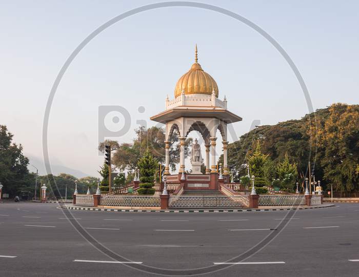 Hardinge circle in Mysore cityscape of Karnataka/India.