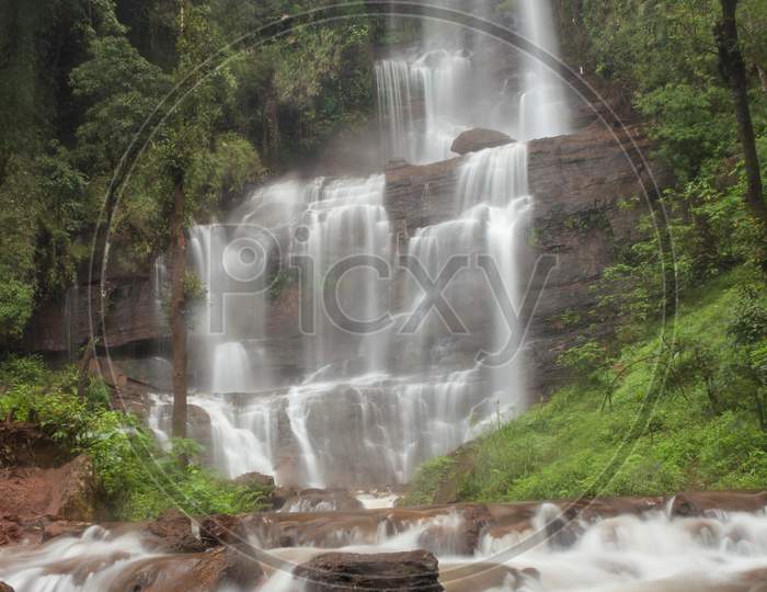 The beautiful Jhari Falls near Chikamagalur/Karnataka/India.