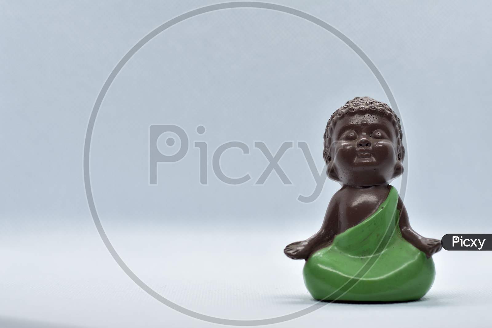 Chinese Traditional Little Monk Figure Two