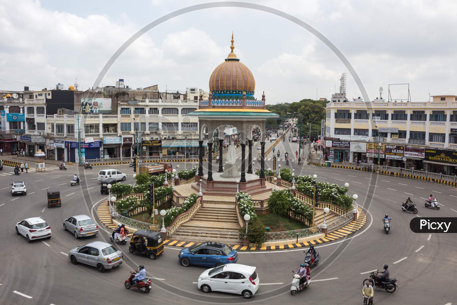 Krishnaraja wodeyar circle in Mysore /Karnataka/India.