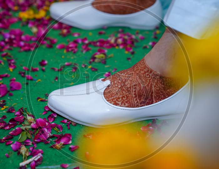 shoes and flowers
