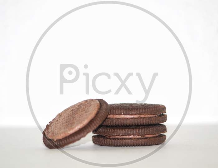 Oreo Biscuits isolate White background