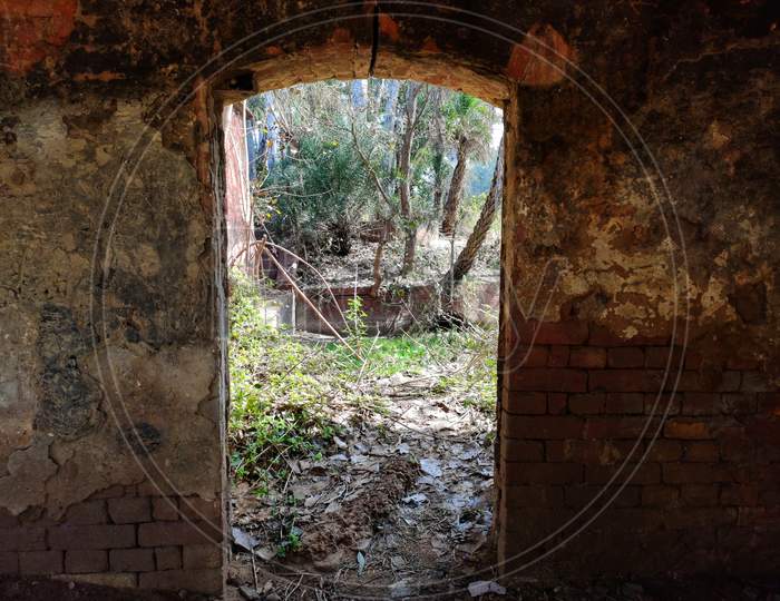 Horror type abandoned building near aalamgir village in Ludhiana Punjab India on 1 march 2020