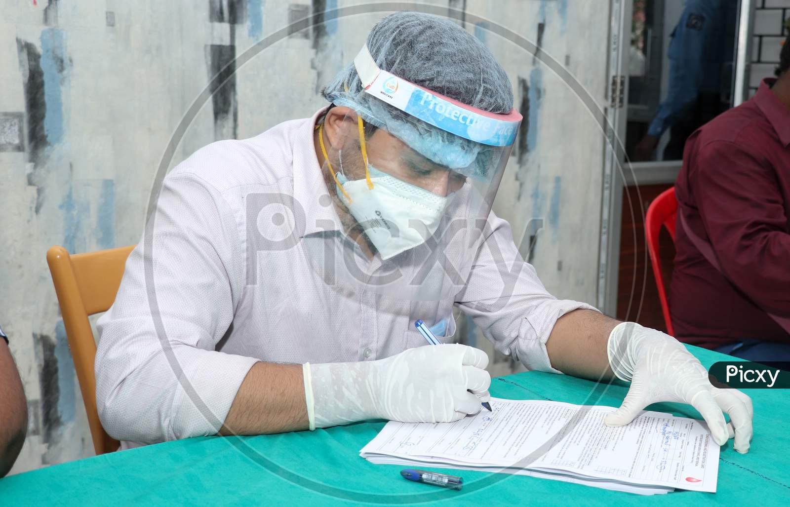 A Doctor Checking Medical Patents List