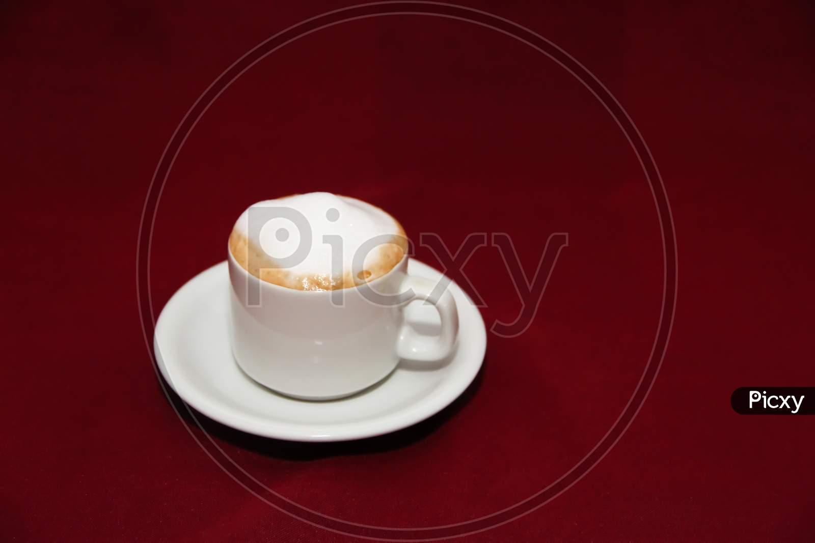 Cafe With Cinnamon On Board Background