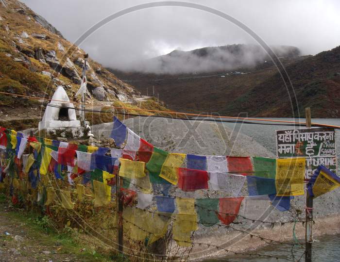 a view of tsomgo lake aka changu lake in Gangtok Sikkim