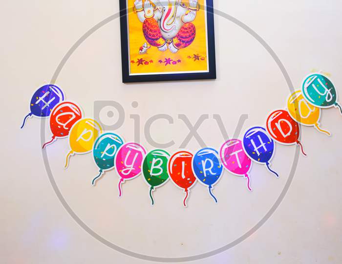 Birthday Party Decoration, Happy birthday