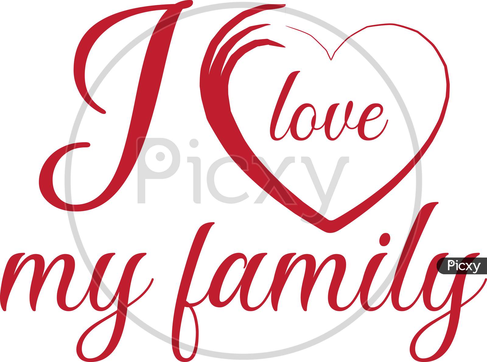 i love my family logo