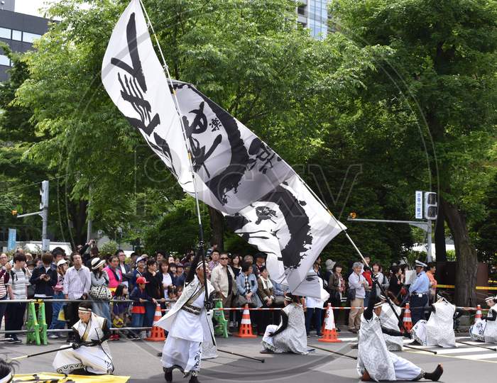 The Sapporo Yosakoi festival on the movement 2018