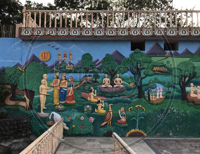 Wall Painting In Jain Temple