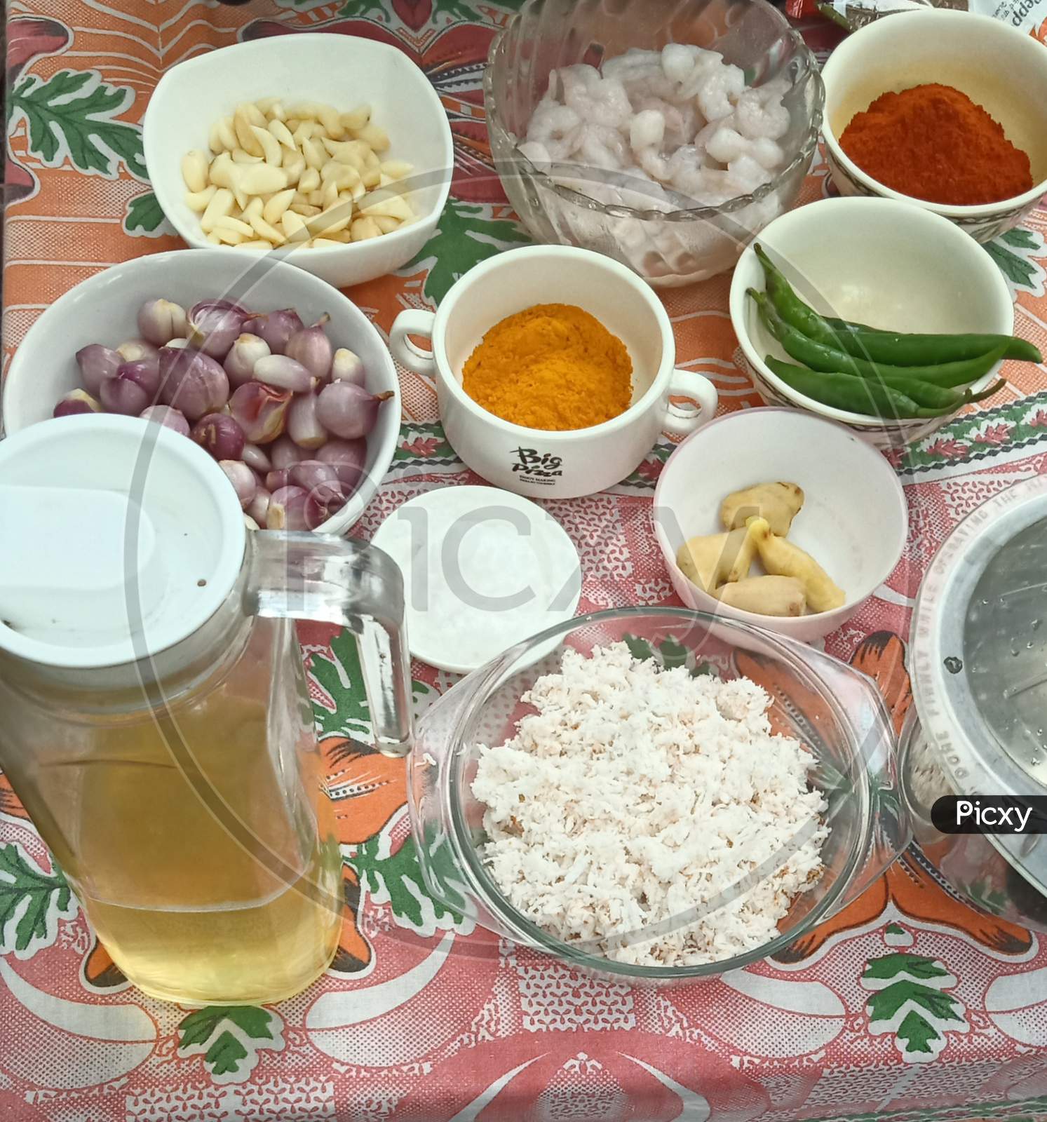 Ingredients of a recipe