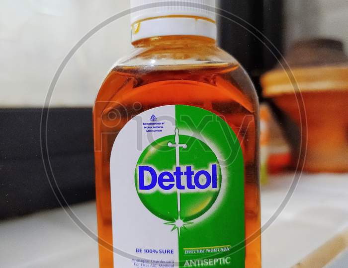 Dettol antiseptic liquid bottle