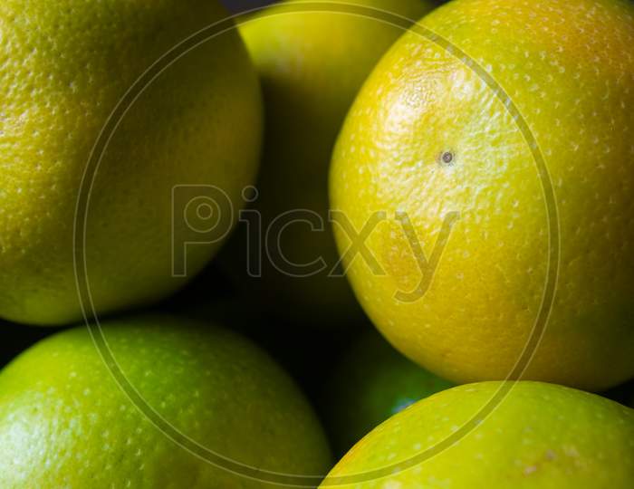 Sweet Lime Fruit(Also Known As Citrus Limetta, Musambi). Food Rich In Vitamin C And Boost Immunity.