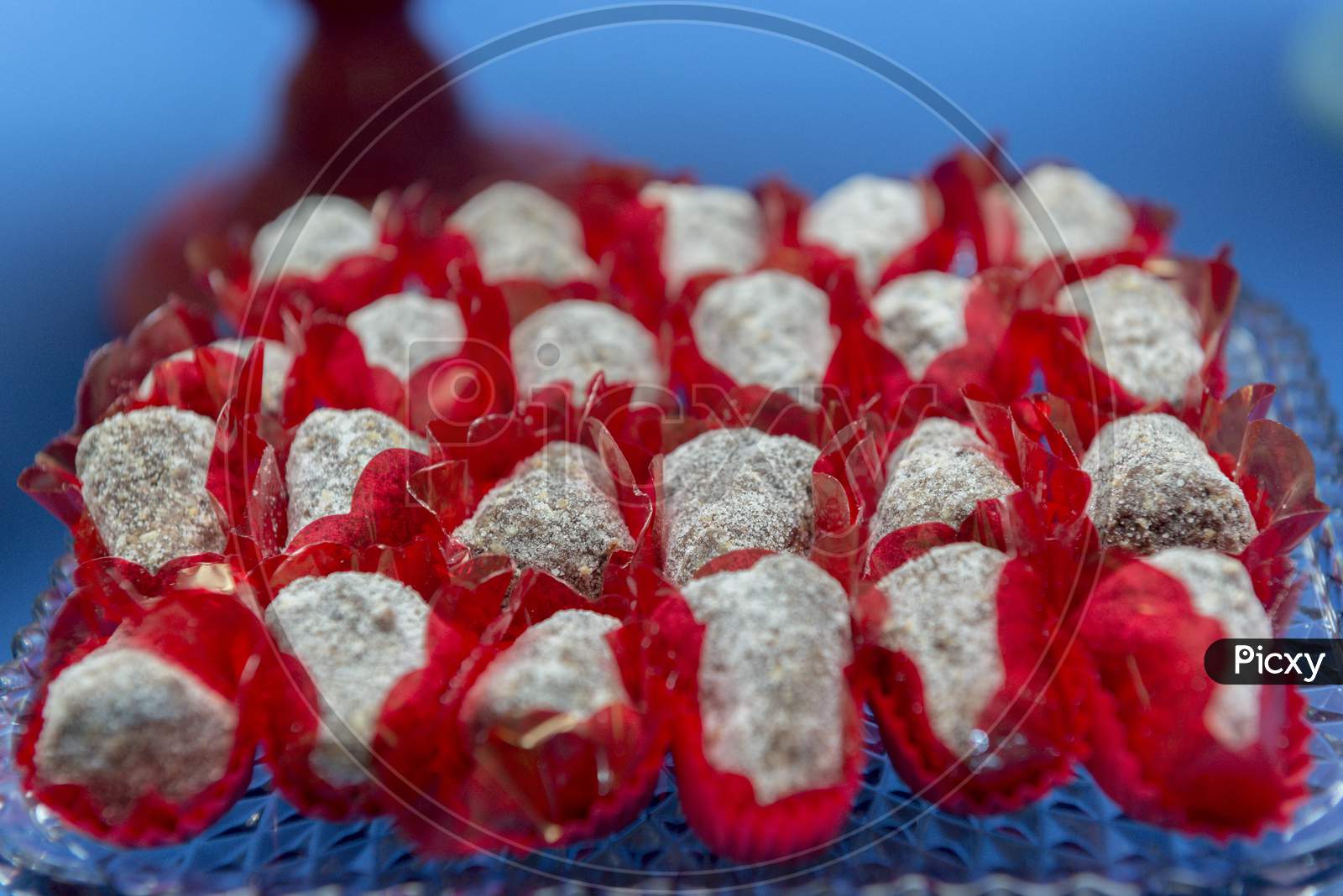 Close Up Of Delicious Candies At Party Reception.