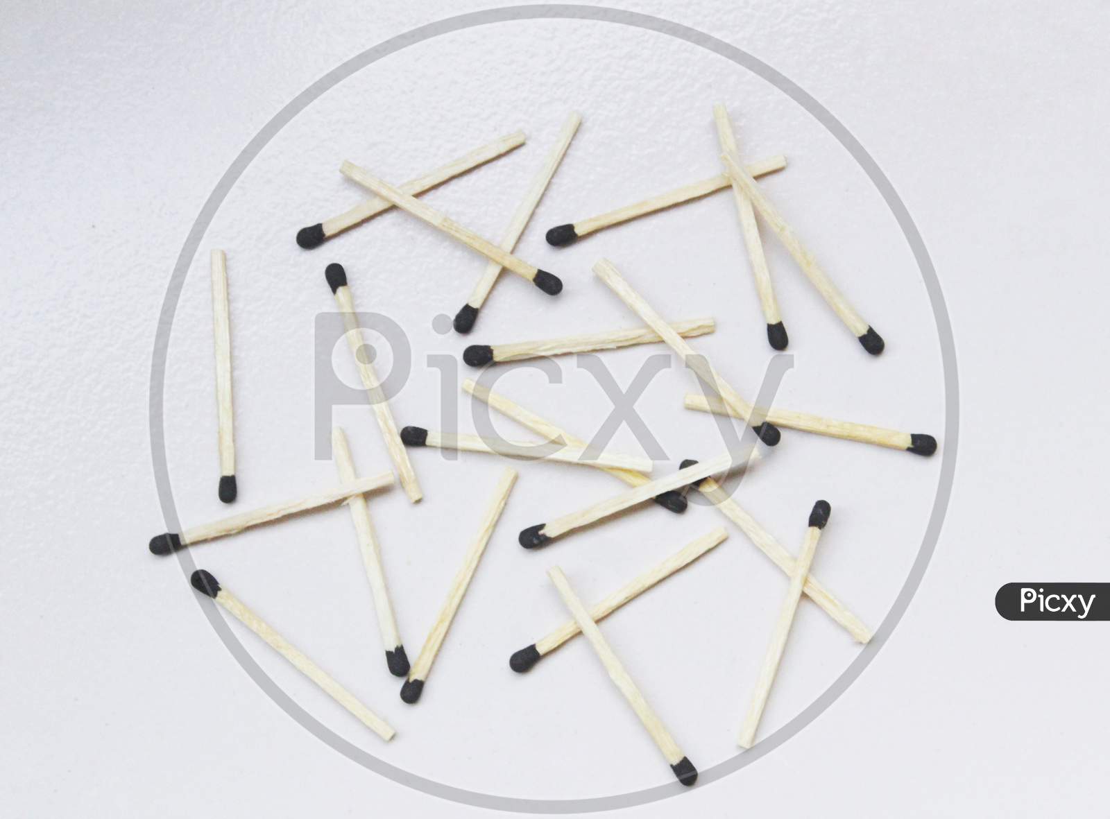Matchstick isolate on white background